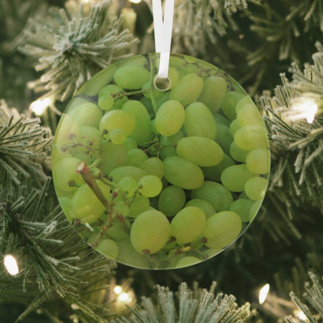 Grapes at a Provencal market Glass Tree Decoration (Insitu)
