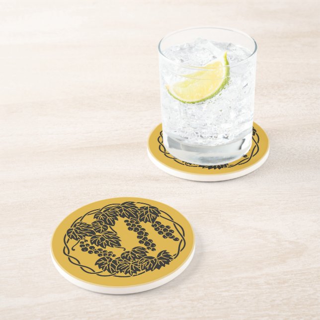 Grapes circle coaster (Side)