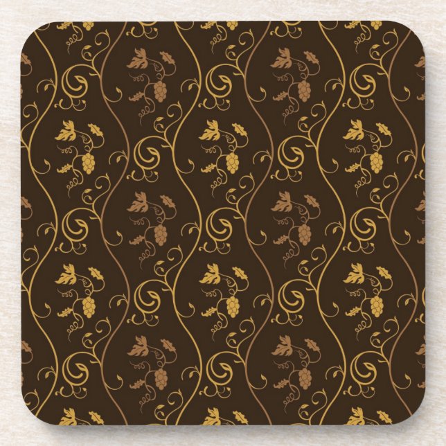 Grapes décor coaster (Front)