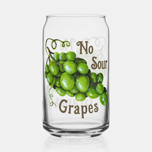 Grapes Drinking Glass (Back)