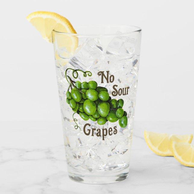 Grapes Drinking Glass (Front Ice)