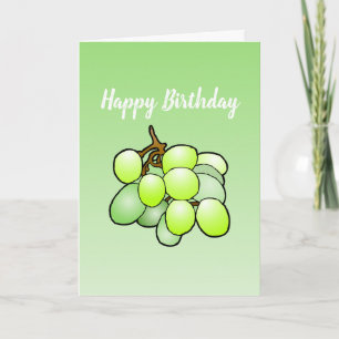 Grapes Folded  Birthday Card