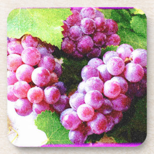 "Grapes Fruit Plant" Cute Photo. Buy Now Coaster