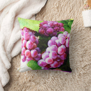 "Grapes Fruit Plant" Cute Photo. Buy Now Cushion