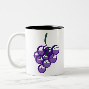 Grapes Fruit Wine Lilac Food Winery Two-Tone Coffee Mug