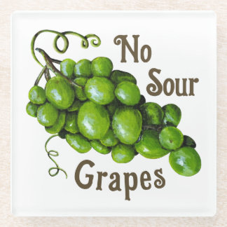Grapes Glass Coaster