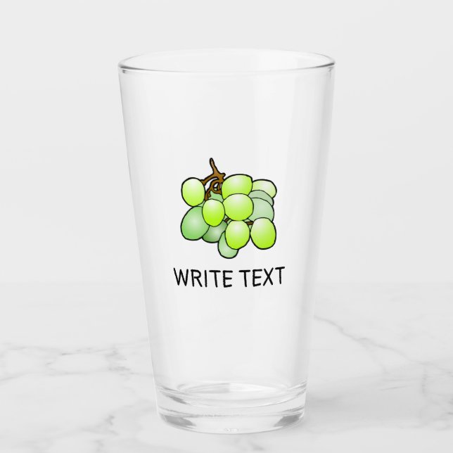 Grapes Glass Tumblers (Front)