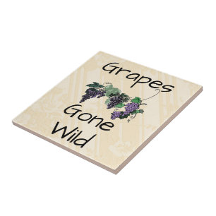 Grapes Gone Wild Ceramic Tile