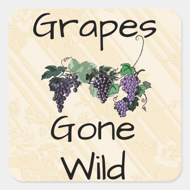 Grapes Gone Wild Sticker (Front)