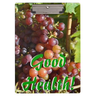 Grapes Good Health Clipboard