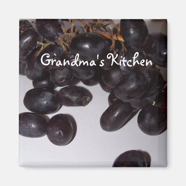 grapes, Grandma's Kitchen Magnet (Front)