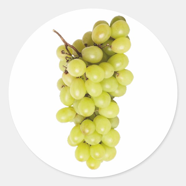 grapes grapes classic round sticker (Front)