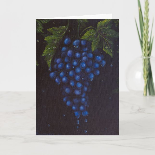Grapes Greeting Card (Front)