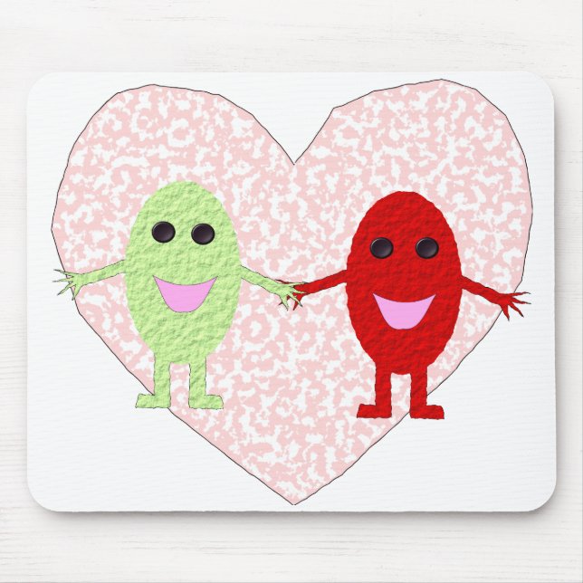 Grapes In Love Mousepad (Front)