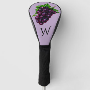 Grapes Initialled Golf Head Cover