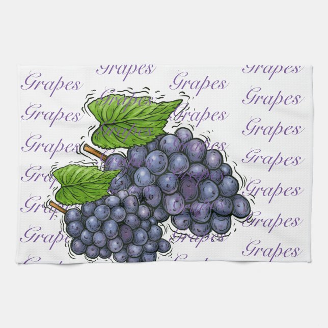 Grapes Kitchen Towels (Horizontal)