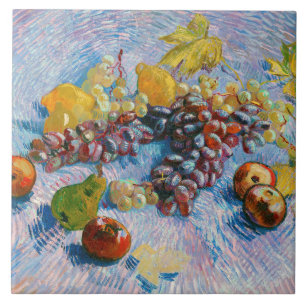 Grapes, Lemons, Pears, and Apples, Van Gogh Ceramic Tile