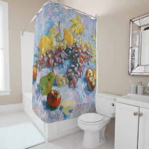 Grapes, Lemons, Pears, and Apples, Van Gogh Shower Curtain
