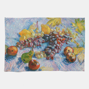 Grapes, Lemons, Pears, and Apples, Van Gogh Tea Towel