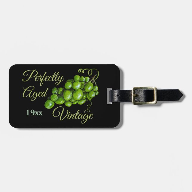 Grapes Luggage Tag (Front Horizontal)