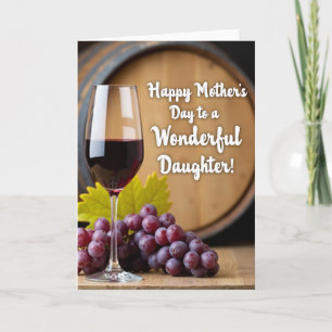 Grapes Mothers Day Greeting Card