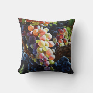 Grapes of Abundance for Wine Lovers & Wineries Cushion