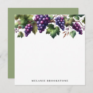 Grapes on the Vine Custom Card