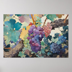 Grapes on the Vine Poster