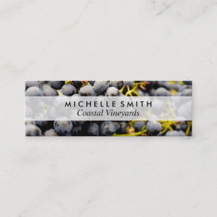 Grapes on the Vine   Vineyard Mini Business Card