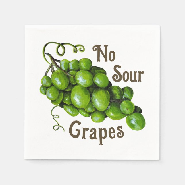 Grapes Paper Napkin (Front)