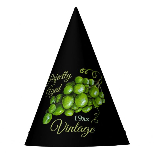 Grapes Paper Party Hat (Front)