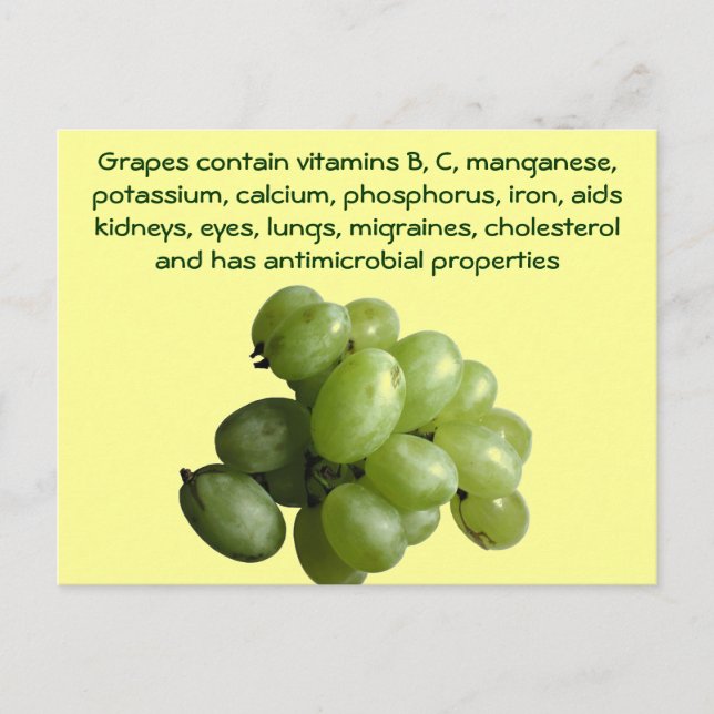 Grapes postcard (Front)