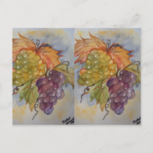 GRAPES POSTCARD