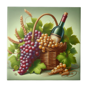 Grapes Print Tile