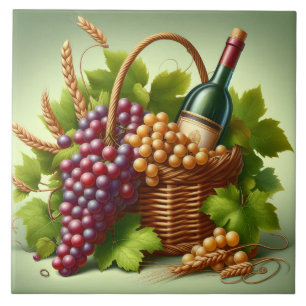 Grapes Print Tile