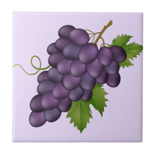 Grapes Print Tile