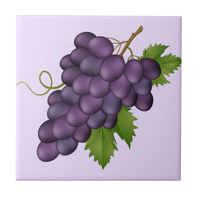 Grapes Print Tile (Front)