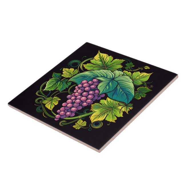 Grapes Print Tile (Side)