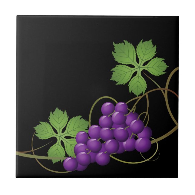 Grapes Print Tile (Front)