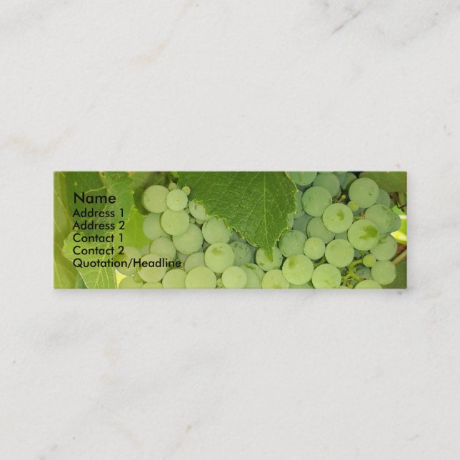 Grapes Profile Card (Front)