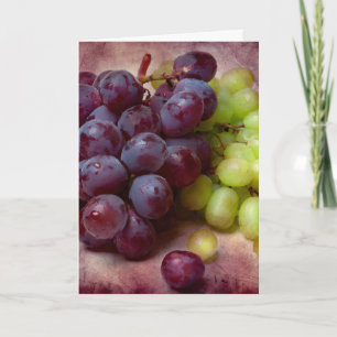 Grapes Red And Green Card