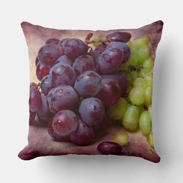 Grapes Red And Green Cushion (Front)