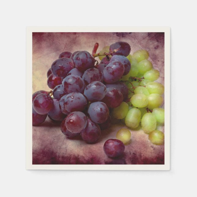 Grapes Red And Green Napkin (Front)