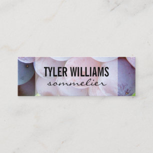 Grapes Sommelier Mini Business Card
