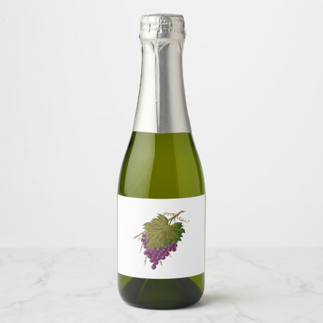Grapes Sparkling Wine Label (Front)