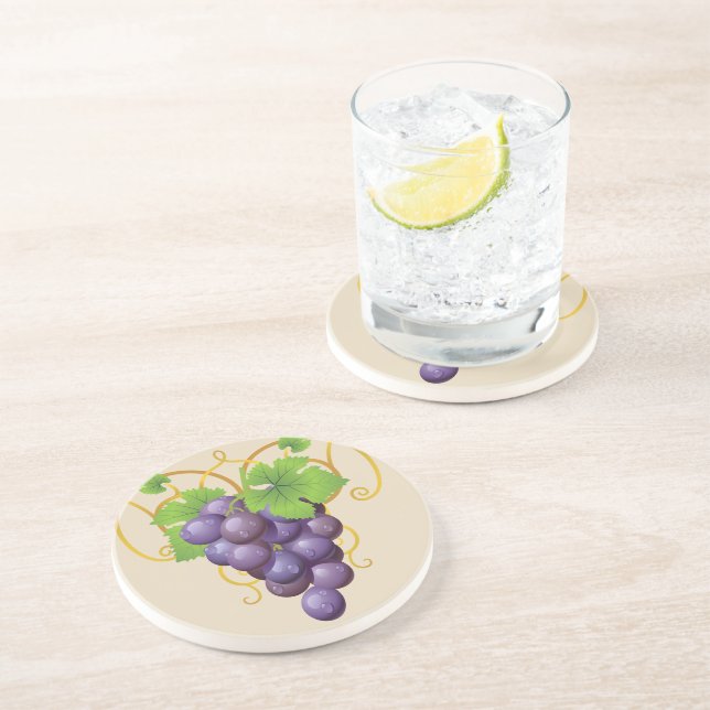 Grapes Stone Coaster (Side)