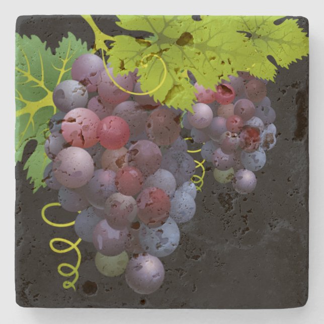 Grapes Stone Coaster (Front)