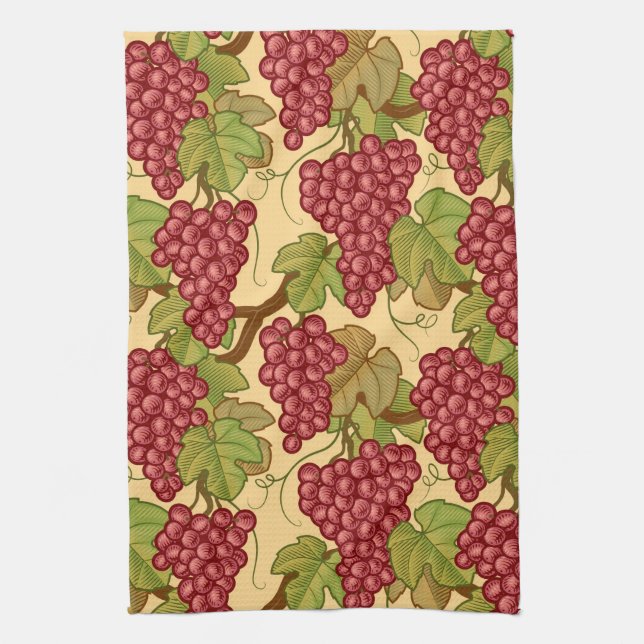 Grapes Tea Towel (Vertical)