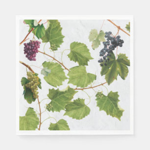 Grapes Vineyard Mediterranean Greek Island Napkin