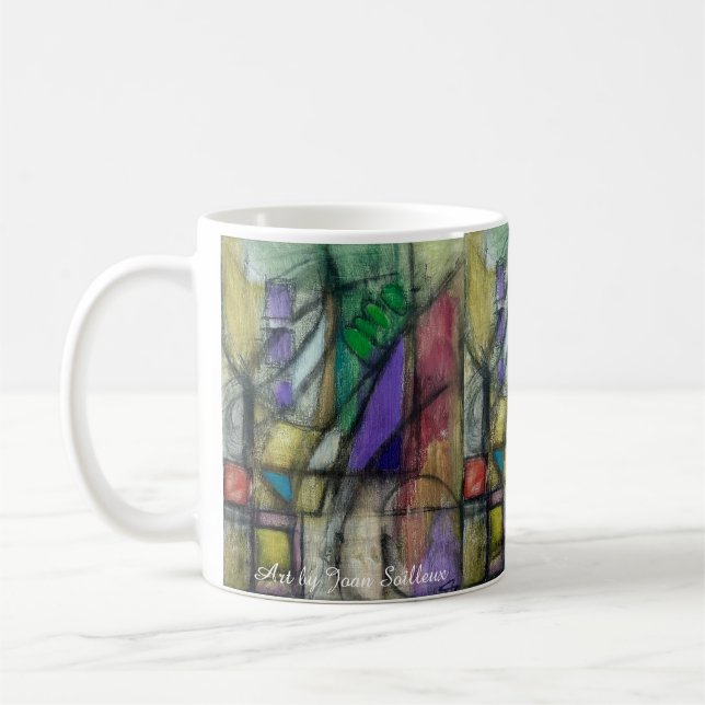 "Grapes & Wine" Coffee Mug (Left)